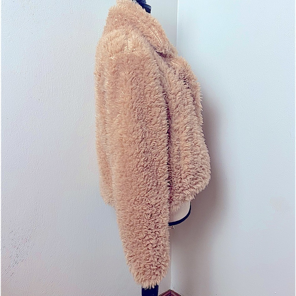 Blanknyc Faux Fur Teddy Jacket In Sahara Sz M Champagne & Oj — image 7 of 8